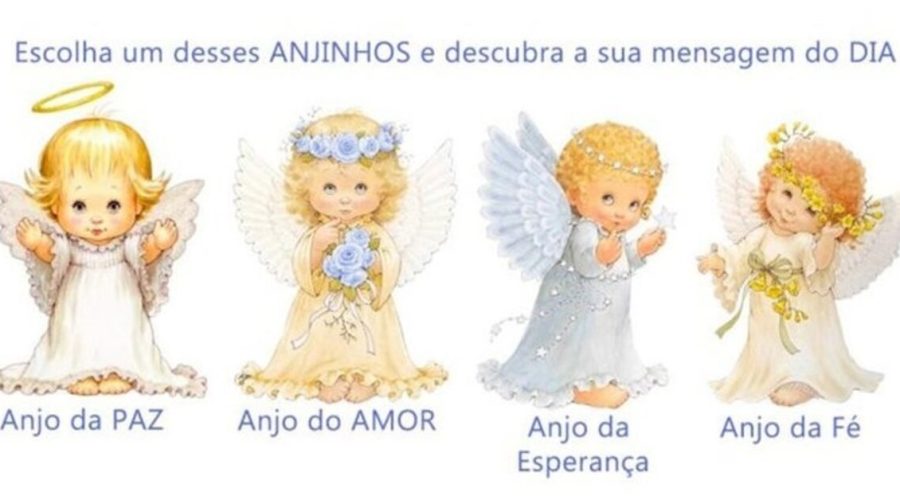 Escolha um destes 4 anjinhos, e descubra a mensagem que eles trazem ...